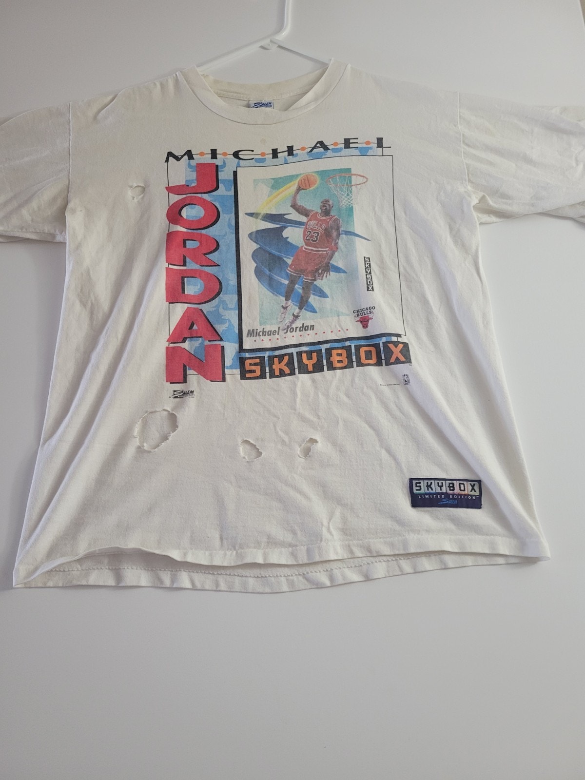 Vintage Shirt Mens Large Michael Jordan Skybox 90s 1991 Salem